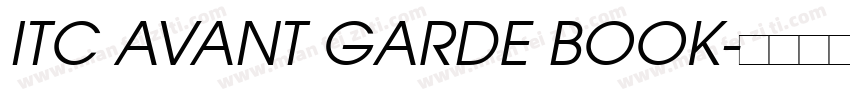 ITC AVANT GARDE BOOK字体转换